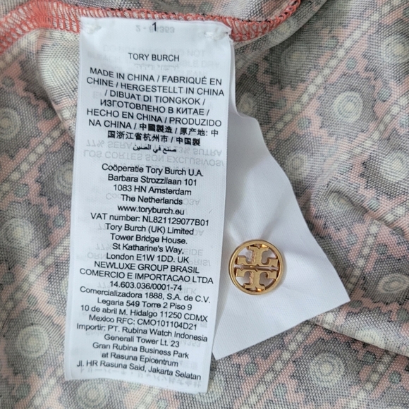 TORY BURCH Silk Blend Pleated Skirt Sun Prints All Over Dress Size Small - Picture 16 of 16